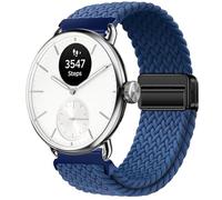 GIOPUEY 18mm Correas Magnética Compatible con Withings ScanWatch 2 38mm/Nova Brilliant 39mm/ScanWatch Light, Correa Tejida de Nailon Suave [Unisexo] [Transpirable] - Blue