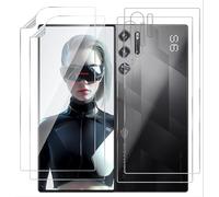 GIOPUEY [2+2 Pack Protector Pantalla Compatible con Nubia RedMagic 9S Pro, con Protector Trasero, TPU Flexible, Ultra Delgado, Funda Compatible, Resistente a Los Arañazos