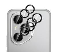 GIOPUEY 2 Pack Protector de Lente de Cámara Compatible con HONOR 400 Pro, [Protección Integral][Doble Protección] Metal + Vidrio Templado, Protector de Cámara - black