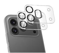 GIOPUEY 2 Pack Protector de Lente de Cámara Compatible con Honor 600 Pro, [Protección Integral][Doble Protección] Metal + Vidrio Templado, Protector de Cámara - Black