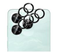 GIOPUEY 2 Pack Protector de Lente de Cámara Compatible con Honor X5C/X5C Plus, [Protección Integral][Doble Protección] Metal + Vidrio Templado, Protector de Cámara - Black