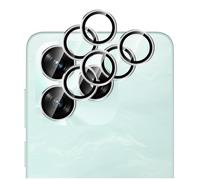 GIOPUEY 2 Pack Protector de Lente de Cámara Compatible con Honor X5C/X5C Plus, [Protección Integral][Doble Protección] Metal + Vidrio Templado, Protector de Cámara - Silver