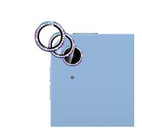 GIOPUEY 2 Pack Protector de Lente de Cámara Compatible con iPad A16 2025/iPad 10 2022, [Protección Integral][Doble Protección] Metal + Vidrio Templado - Diamond Bling Colourful