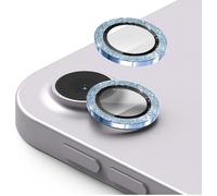 GIOPUEY 2 Pack Protector de Lente de Cámara Compatible con iPad Air 4/Air 5, [Protección Integral][Doble Protección] Metal + Vidrio Templado, Protector de Cámara - Bling Blue