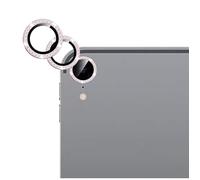 GIOPUEY 2 Pack Protector de Lente de Cámara Compatible con iPad Pro 11 2018/iPad 12.9 2018, [Protección Integral][Doble Protección] Metal + Vidrio Templado - Diamond Bling Pink