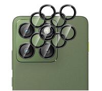 GIOPUEY 2 Pack Protector de Lente de Cámara Compatible con Motorola Edge 70 Neo, [Protección Integral][Doble Protección] Metal + Vidrio Templado, Protector de Cámara - Black