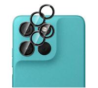 GIOPUEY 2 Pack Protector de Lente de Cámara Compatible con Motorola Moto G67, [Protección Integral][Doble Protección] Metal + Vidrio Templado, Protector de Cámara - Black