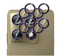 GIOPUEY 2 Pack Protector de Lente de Cámara Compatible con Motorola Signature, [Protección Integral][Doble Protección] Metal + Vidrio Templado, Protector de Cámara - Colorful