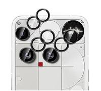 GIOPUEY 2 Pack Protector de Lente de Cámara Compatible con Nothing Phone (3)/Nothing Phone 3, [Protección Integral][Doble Protección] Metal + Vidrio Templado, Protector de Cámara - Black