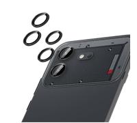 GIOPUEY 2 Pack Protector de Lente de Cámara Compatible con Nothing Phone 4b, [Protección Integral][Doble Protección] Metal + Vidrio Templado, Protector de Cámara - Black