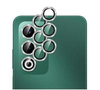 GIOPUEY 2 Pack Protector de Lente de Cámara Compatible con OPPO A5/A5 5G/A5m, [Protección Integral][Doble Protección] Metal + Vidrio Templado, Protector de Cámara - Silver