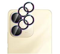 GIOPUEY 2 Pack Protector de Lente de Cámara Compatible con Realme Note 70T, [Protección Integral][Doble Protección] Metal + Vidrio Templado, Protector de Cámara - Colorful