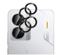 GIOPUEY 2 Pack Protector de Lente de Cámara Compatible con Realme P3, [Protección Integral][Doble Protección] Metal + Vidrio Templado, Protector de Cámara - Black