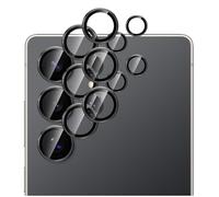 GIOPUEY 2 Pack Protector de Lente de Cámara Compatible con Samsung Galaxy S26 Plus, [Protección Integral][Doble Protección] Metal + Vidrio Templado, Protector de Cámara - Black