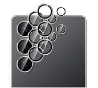 GIOPUEY 2 Pack Protector de Lente de Cámara Compatible con Samsung Galaxy S26, [Protección Integral][Doble Protección] Metal + Vidrio Templado, Protector de Cámara - Silver