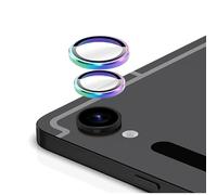GIOPUEY 2 Pack Protector de Lente de Cámara Compatible con Samsung Galaxy Tab S10 FE Plus, [Protección Integral][Doble Protección] Metal + Vidrio Templado, Protector de Cámara - Colorful
