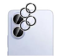GIOPUEY 2 Pack Protector de Lente de Cámara Compatible con Vivo V60 Lite, [Protección Integral][Doble Protección] Metal + Vidrio Templado, Protector de Cámara - Silver