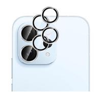 GIOPUEY 2 Pack Protector de Lente de Cámara Compatible con Vivo V70, [Protección Integral][Doble Protección] Metal + Vidrio Templado, Protector de Cámara - Silver