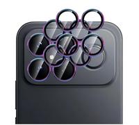 GIOPUEY 2 Pack Protector de Lente de Cámara Compatible con Xiaomi Poco F8 Ultra, [Protección Integral][Doble Protección] Metal + Vidrio Templado, Protector de Cámara - Colorful