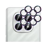 GIOPUEY 2 Pack Protector de Lente de Cámara Compatible con Xiaomi Redmi Note 15 4G, [Protección Integral][Doble Protección] Metal + Vidrio Templado, Protector de Cámara - Colorful