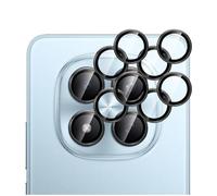 GIOPUEY 2 Pack Protector de Lente de Cámara Compatible con Xiaomi Redmi Note 15 Pro 4G, [Protección Integral][Doble Protección] Metal + Vidrio Templado, Protector de Cámara - Black