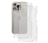 GIOPUEY[2 Piezas Protector Trasero Compatible con iPhone 13 Pro MAX, iPhone 13 Pro MAX Protector de Pantalla Trasera, TPU Suave, Delgado, Textura Mate, Borde Protector - Translucent