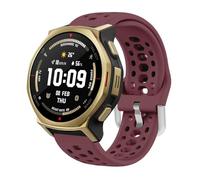 GIOPUEY 20mm Correas Compatible con Amazfit T-Rex 3 Pro 44mm/Active 3 Premium/Cheetah 2 Pro, Suave silicona La Correa [Resistente al Desgaste] [Transpirable] Pulsera - wine red