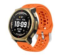GIOPUEY 20mm Correas Compatible con Amazfit T-Rex 3 Pro 44mm, Suave silicona La Correa [Resistente al Desgaste] [Transpirable] Pulsera - Orange