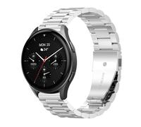 GIOPUEY 20mm Correas Compatible con Hama Smartwatch 8900 1,43, Acero Inoxidable La Correa [Resistente al Desgaste] Pulsera - Silver