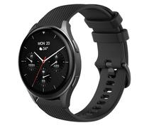 GIOPUEY 20mm Correas Compatible con Hama Smartwatch 8900 1,43, Suave Silicona La Correa [Resistente al Desgaste] [Transpirable] Pulsera - Black