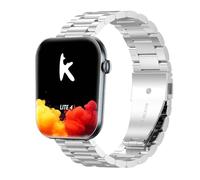 GIOPUEY 20mm Correas Compatible con Knauermann Lite 4/Knauermann Neo 2 Band, Acero Inoxidable La Correa [Resistente al Desgaste] Pulsera - Silver