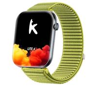 GIOPUEY 20mm Correas Compatible con Knauermann Lite 4/Knauermann Neo 2 Band, Nylon Transpirable Sport Correa Loop Deportiva de Nylon Trenzado Strap Band - Green