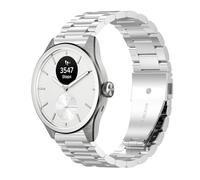 GIOPUEY 20mm Correas Compatible con Withings ScanWatch 2 42mm/Nova 42mm, Acero Inoxidable La Correa [Resistente al Desgaste] Pulsera - Silver