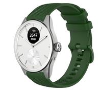 GIOPUEY 20mm Correas Compatible con Withings ScanWatch 2 42mm/Nova 42mm, Suave Silicona La Correa [Resistente al Desgaste] [Transpirable] Pulsera - Dark Green
