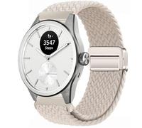GIOPUEY 20mm Correas Magnética Compatible con Withings ScanWatch 2 42mm/Nova 42mm, Correa Tejida de Nailon Suave [Unisexo] [Transpirable] - Beige