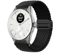 GIOPUEY 20mm Correas Magnética Compatible con Withings ScanWatch 2 42mm/Nova 42mm, Correa Tejida de Nailon Suave [Unisexo] [Transpirable] - Black