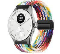 GIOPUEY 20mm Correas Magnética Compatible con Withings ScanWatch 2 42mm/Nova 42mm, Correa Tejida de Nailon Suave [Unisexo] [Transpirable] - Colourful-B