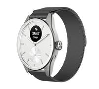 GIOPUEY 20mm Correas Magnética Compatible con Withings ScanWatch 2 42mm/Nova 42mm, Pulsera Trenzada de Acero Inoxidable [magnético] Pulsera - Black