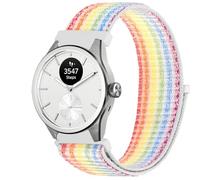 GIOPUEY 20mm Nylon Correas Compatible con Withings ScanWatch 2 42mm/Nova 42mm, Transpirable Sport Correa Loop Deportiva de Nylon Trenzado, Mujer Hombres - Colorful