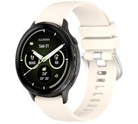GIOPUEY 22mm 18mm Correas Compatible con Garmin Venu 4 41mm 45mm, Suave Silicona La Correa [Resistente al Desgaste] [Transpirable] Pulsera - Beige