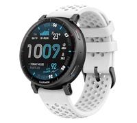 GIOPUEY 22mm Correas Compatible con Amazfit Active MAX/Active 3 Premium/Balance 2/Bip6/Bip5/Cheetah, Suave Silicona La Correa [Resistente al Desgaste] [Transpirable] Pulsera - White