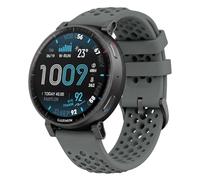 GIOPUEY 22mm Correas Compatible con Amazfit Active Max/Balance 2/Bip6/Bip5/Cheetah, Suave silicona La Correa [Resistente al Desgaste] [Transpirable] Pulsera - dark grey