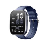 GIOPUEY 22mm Correas Compatible con Amazfit Bip 6/Bip 5/5 Unity/Balance/Balance 2/Cheetah Round/Cheetah Pro/GTR 4/3/3 Pro, Piel Genuina La Correa [Resistente al Desgaste] - Navy Blue