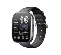 GIOPUEY 22mm Correas Compatible con Amazfit Bip 6/Bip 5/5 Unity/Balance/Balance 2/Cheetah Round/Cheetah Pro/GTR 4/3/3 Pro, Piel Genuina La Correa [Resistente al Desgaste] - Black