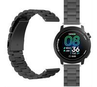 GIOPUEY 22mm Correas Compatible con COROS Pace Pro/Pace 3/Apex Pro/2 Pro/46MM, Acero Inoxidable La Correa [Resistente al Desgaste] Pulsera - Black