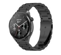GIOPUEY 22mm Correas Compatible con Hama Smartwatch 9000/7010/6910/5000, Acero Inoxidable La Correa [Resistente al Desgaste] Pulsera - Black