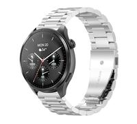 GIOPUEY 22mm Correas Compatible con Hama Smartwatch 9000/7010/6910/5000, Acero Inoxidable La Correa [Resistente al Desgaste] Pulsera - Silver