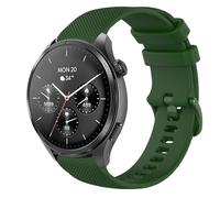 GIOPUEY 22mm Correas Compatible con Hama Smartwatch 9000/7010/6910/5000, Suave Silicona La Correa [Resistente al Desgaste] [Transpirable] Pulsera - Dark Green