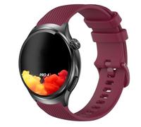 GIOPUEY 22mm Correas Compatible con Knauermann Pro4 RUND/Pro3 RUND/Pro3FE/Plus, Suave Silicona La Correa [Resistente al Desgaste] [Transpirable] Pulsera - Dark Red