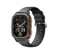 GIOPUEY 22mm Correas Compatible con KOSPET Tank M2/M3/M3 Ultra 2/T2/T3/T3 Ultra 2/Magic R10/P10/Pluse/ORB, Piel Genuina La Correa [Resistente al Desgaste] [Transpirable] Pulsera - Black